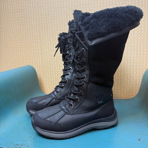 UGG Black Adirondack III Waterproof Tall Boot (Women) - Size - 6 - Picture 10 of 10